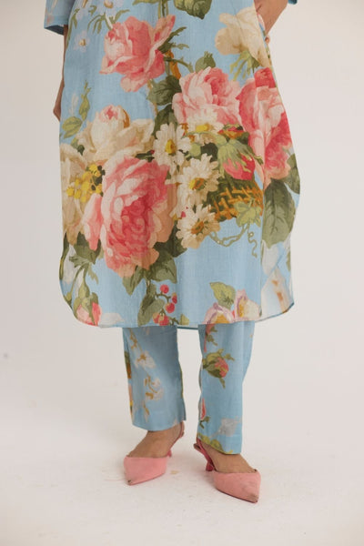 TAFFY LONG COTTON KURTA SET