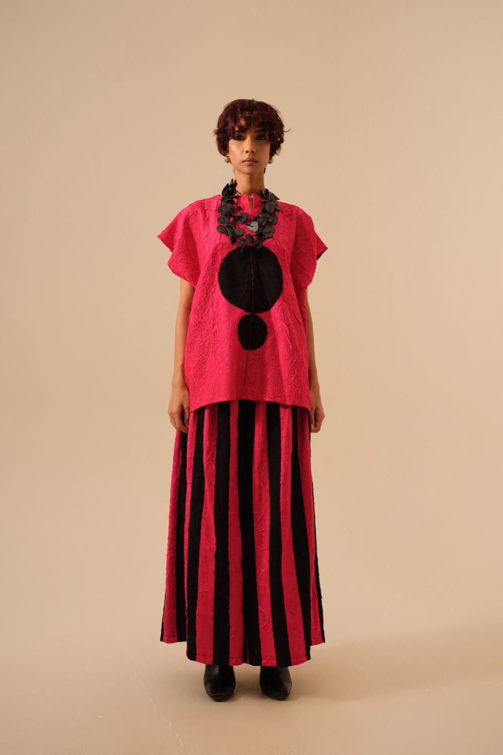 Lane Top-Pink + Black