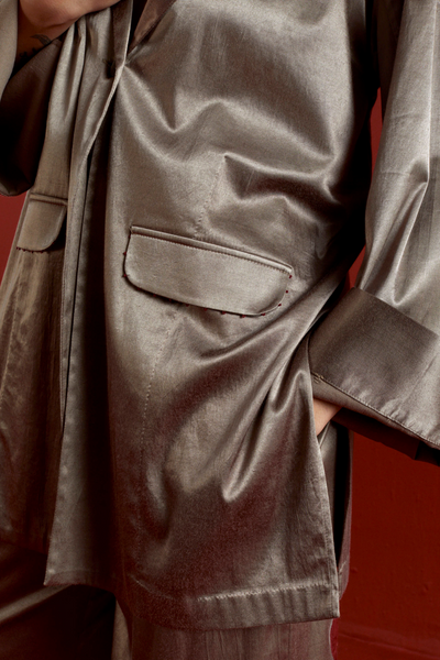 WIDE SLEEVE JACKET CO-ORD-CEDAR