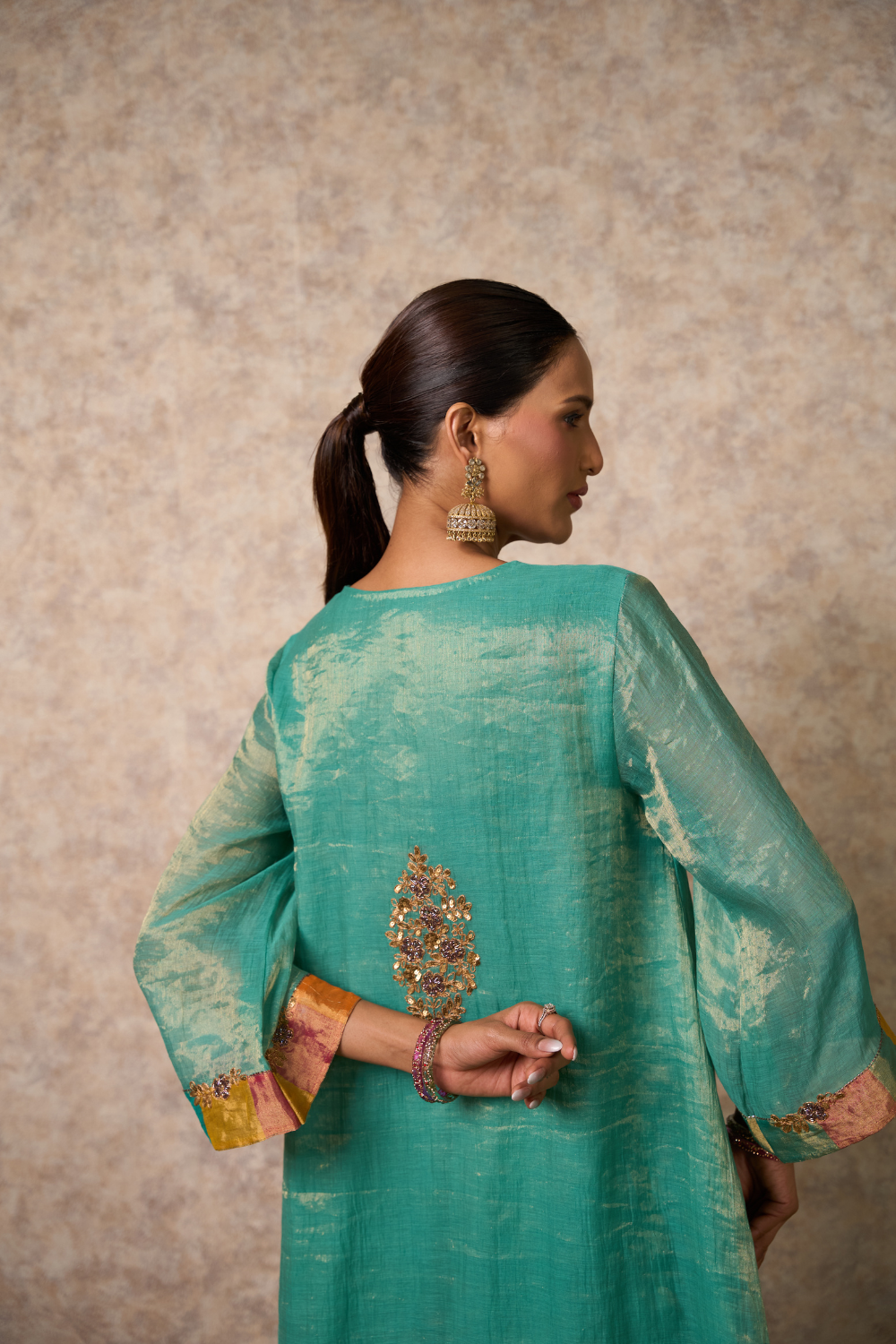 Zing Kurta Set - Sea Green