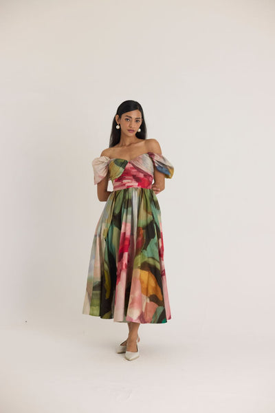 TILLY PUFF SLEEVE DRESS
