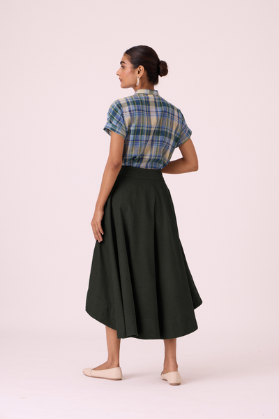 Boga Green Corduroy Skirt