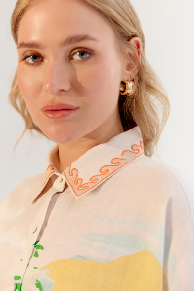 Fleur Shirt - By the Sea