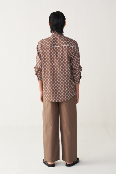 ALL OVER BRICK PRINT SHIRT