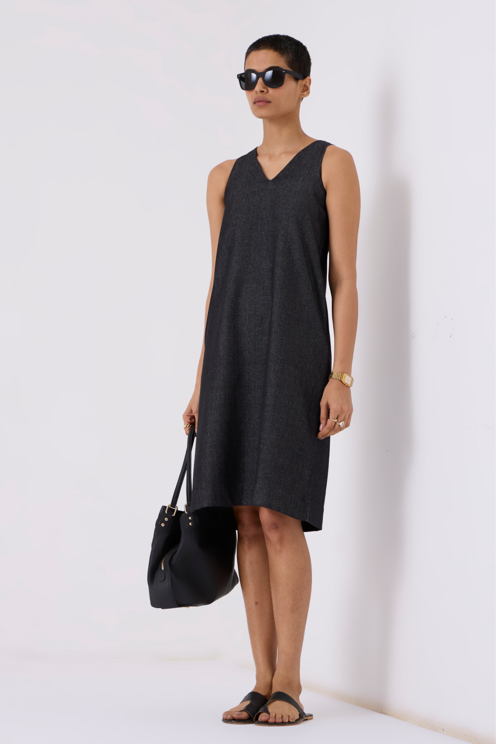 Strand Recycled Denim Dress