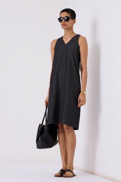 Strand Recycled Denim Dress