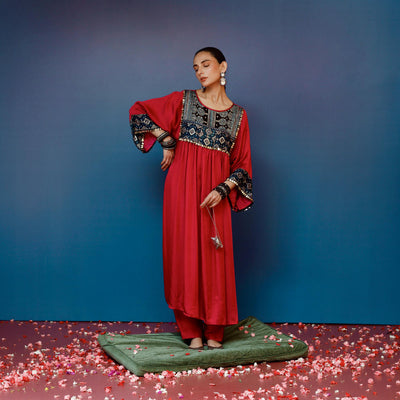 Saundh Pink Kurta Set