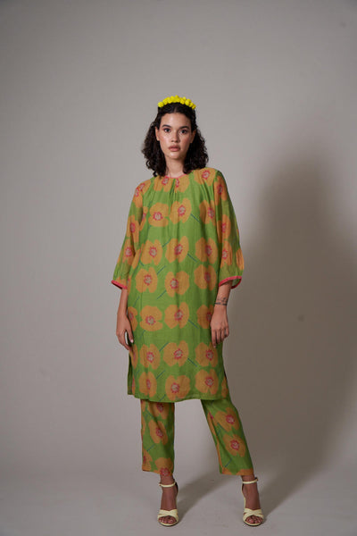 Ume mul cotton silk kurta set