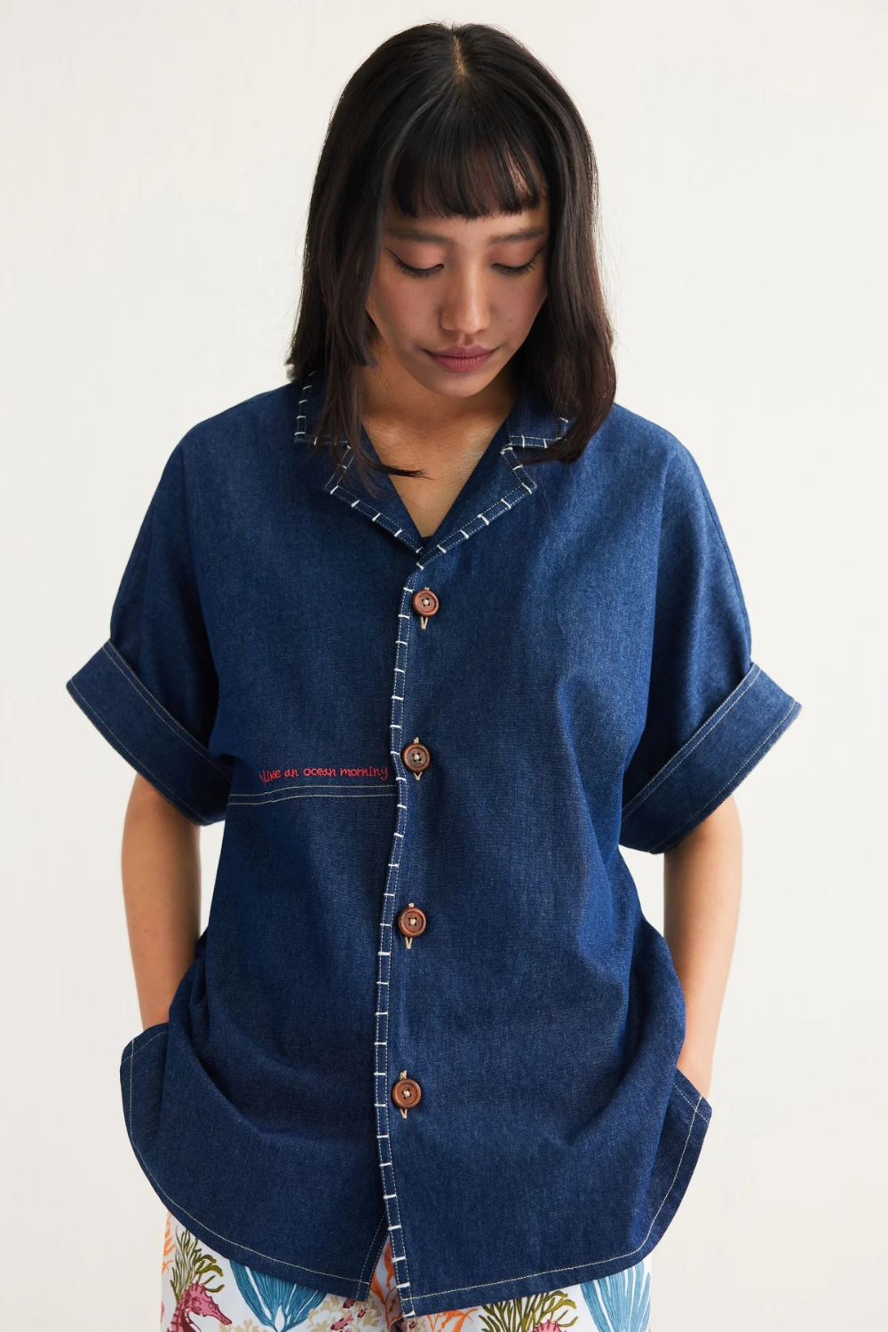 Ocean Morning Sustainable Denim Shirt