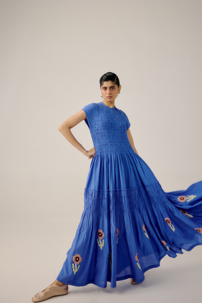 July Dress - Electric Blue