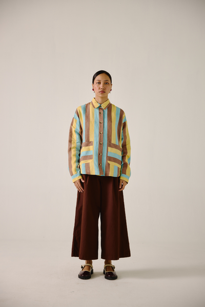 Ava Jacket - Striper Print