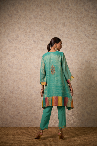 Zing Kurta Set - Sea Green