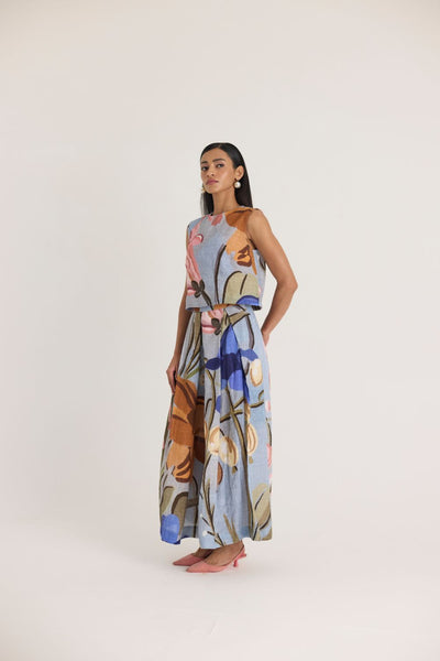 NICO LINEN TOP & SKIRT SET