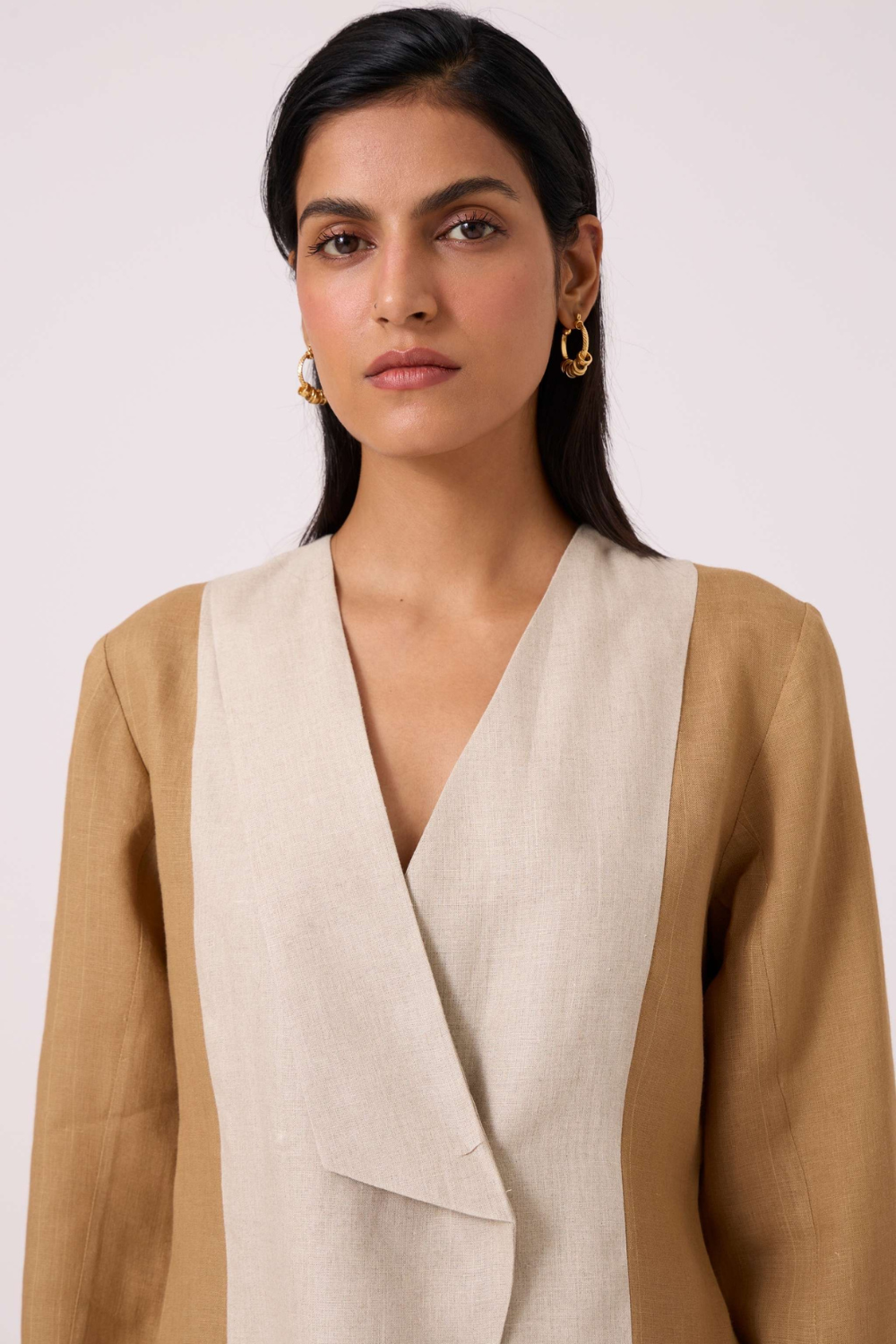Dimtri Linen Panelled Jacket