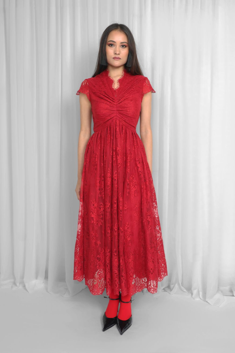 Regina Dress-Red