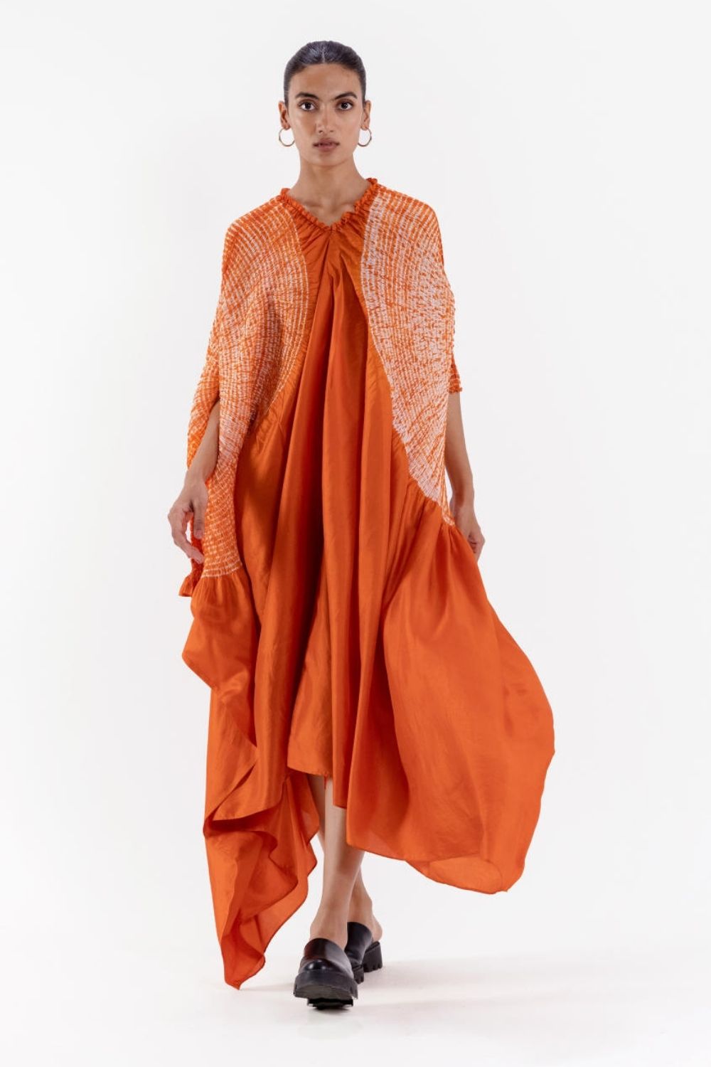 NAMI SLEEVE DRESS - RUST