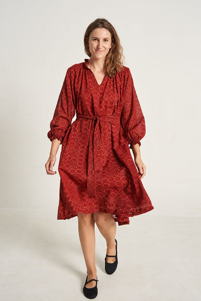 Ruby Red Oversized Dress