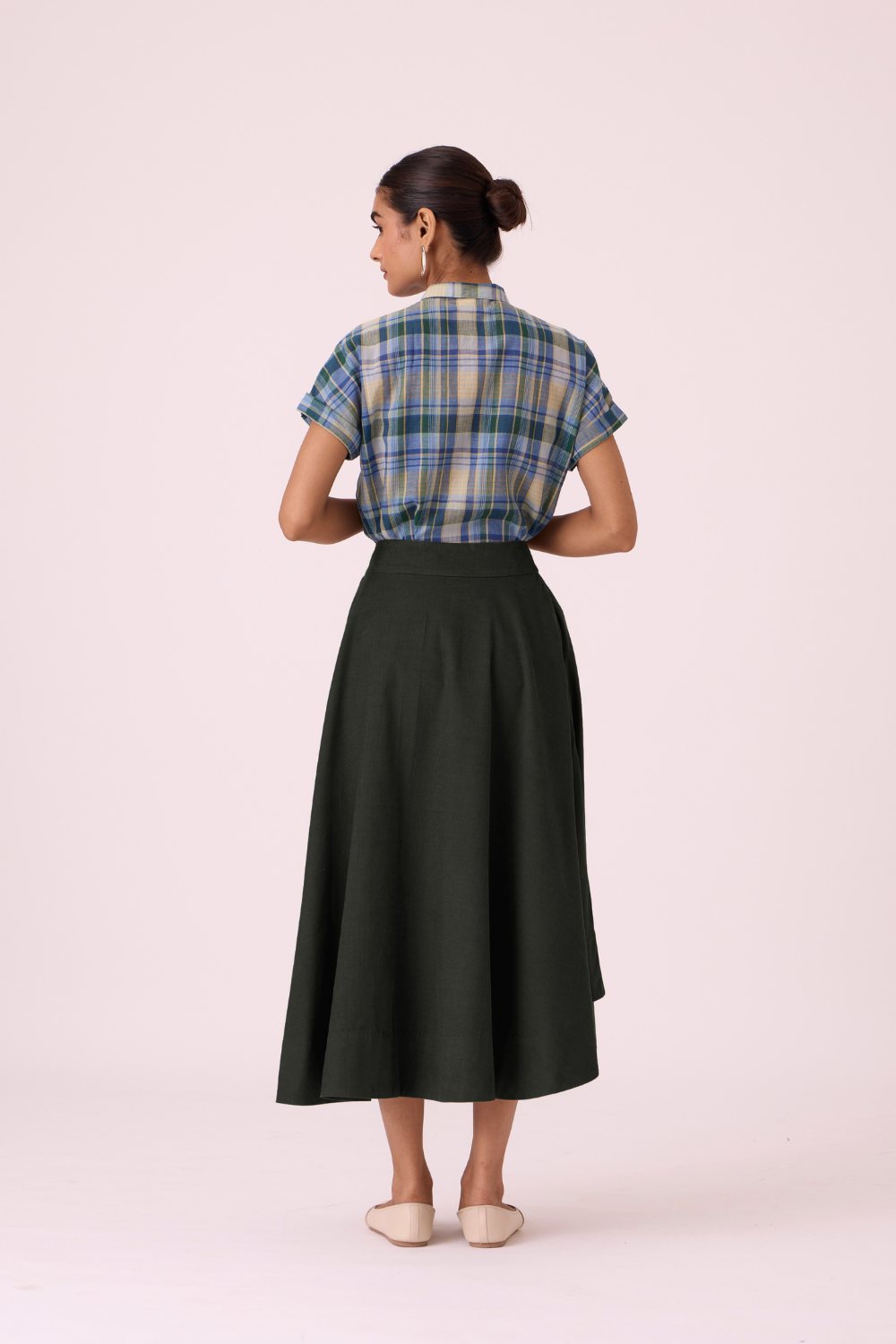 Boga Green Corduroy Skirt