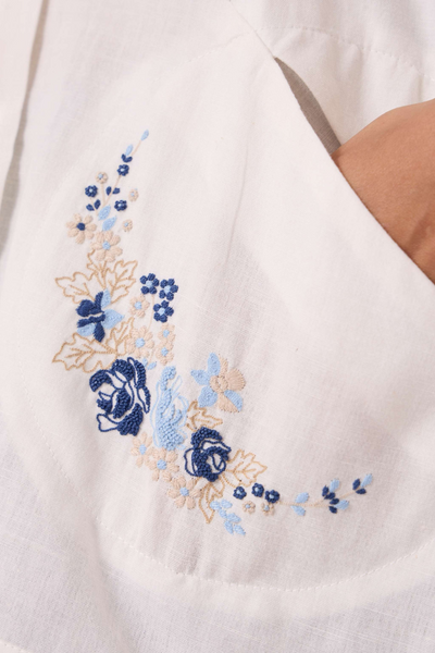 Sibyl Handwoven Embrodiered Shirt