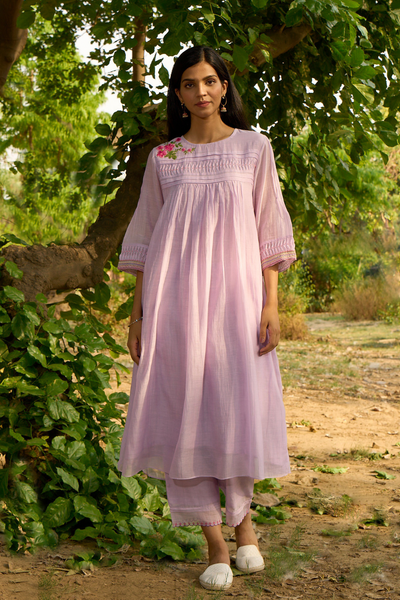 Maina-KBD Kurta Set-Lilac
