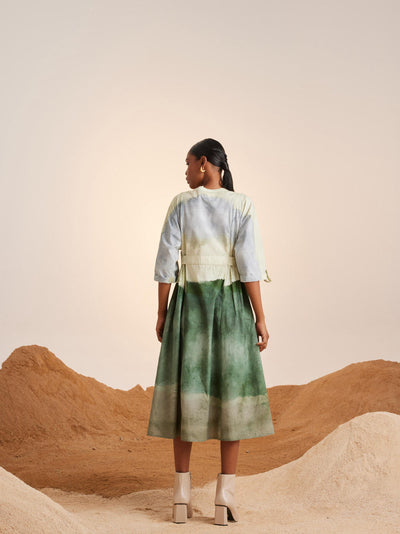 Button Down Dress-Earth