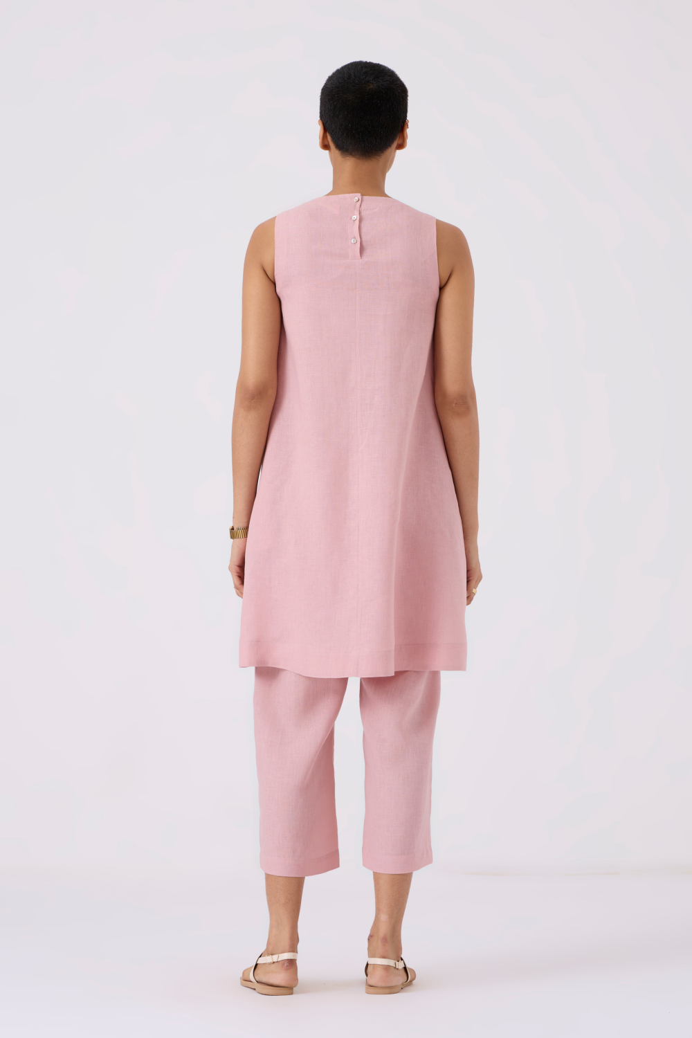Nailah Linen Rose Pink Co-ord Set