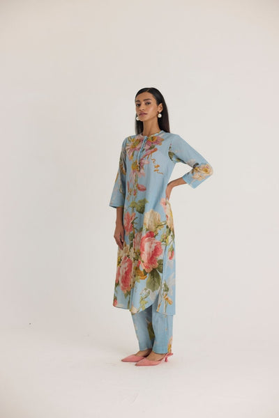 TAFFY LONG COTTON KURTA SET