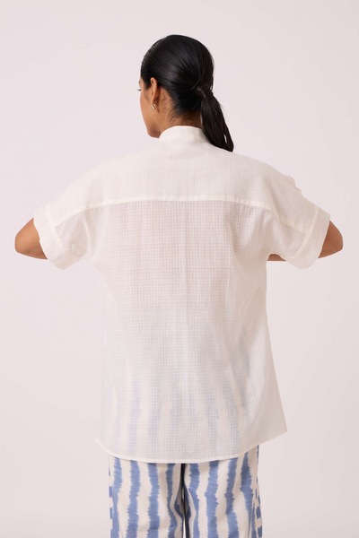 Patt White Handwoven Top