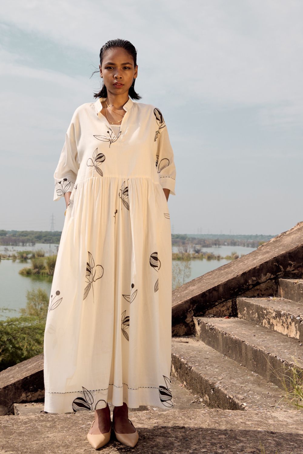 Silverbill maxi dress