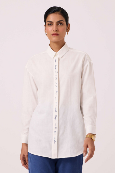 Kerouac Handwoven Embroidered Shirt