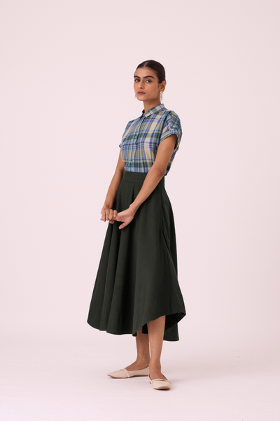 Boga Green Corduroy Skirt