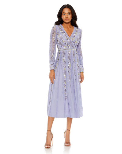 MD-9133 Midi Dress-Purple
