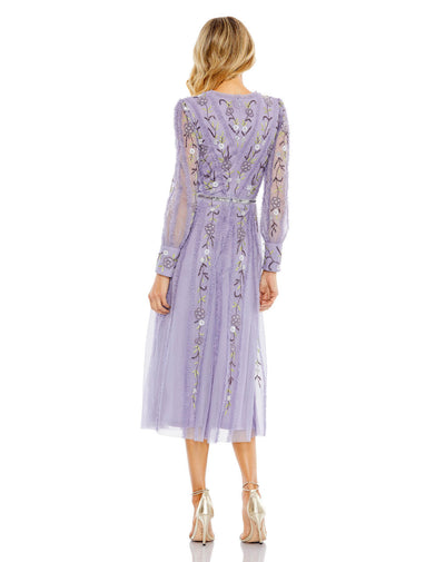 MD-9133 Midi Dress-Purple