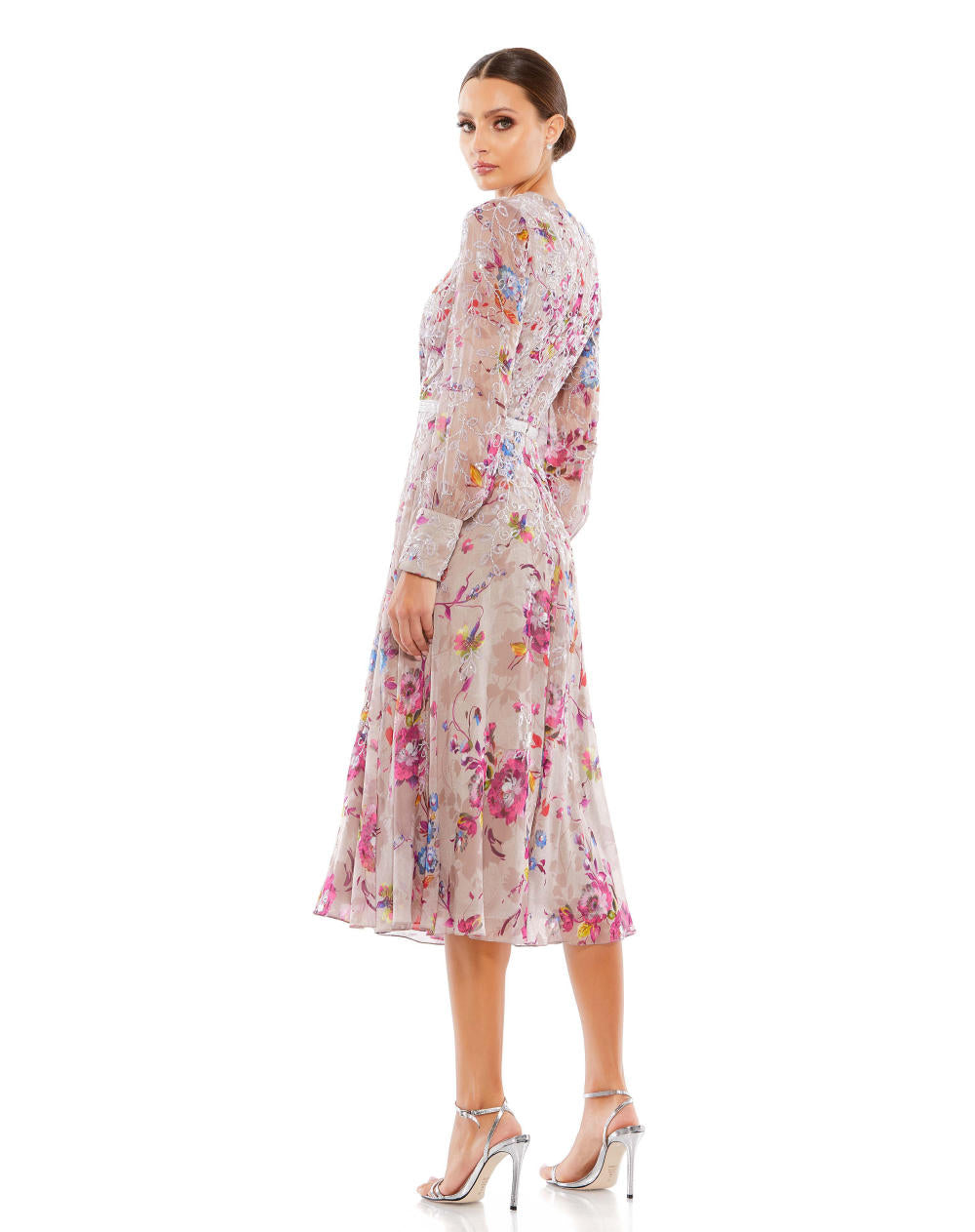 9147-LONG SLEEVE MIDI DRESS
