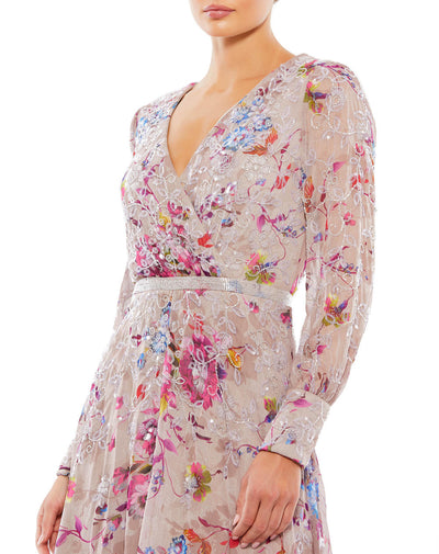 9147-LONG SLEEVE MIDI DRESS