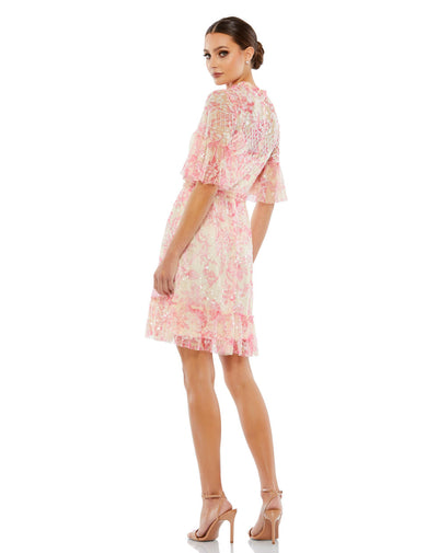 MD-9148 Short Dress-Pink