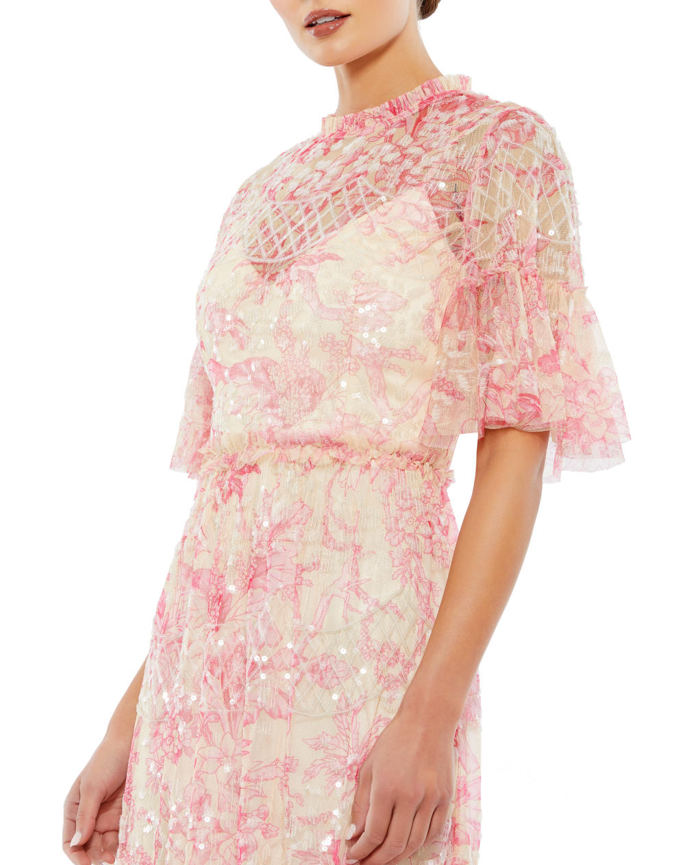 MD-9148 Short Dress-Pink