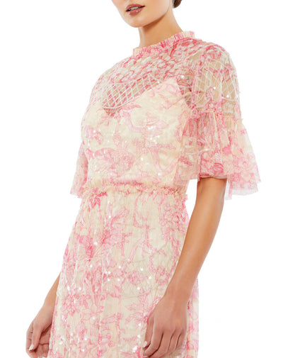 MD-9148 Short Dress-Pink