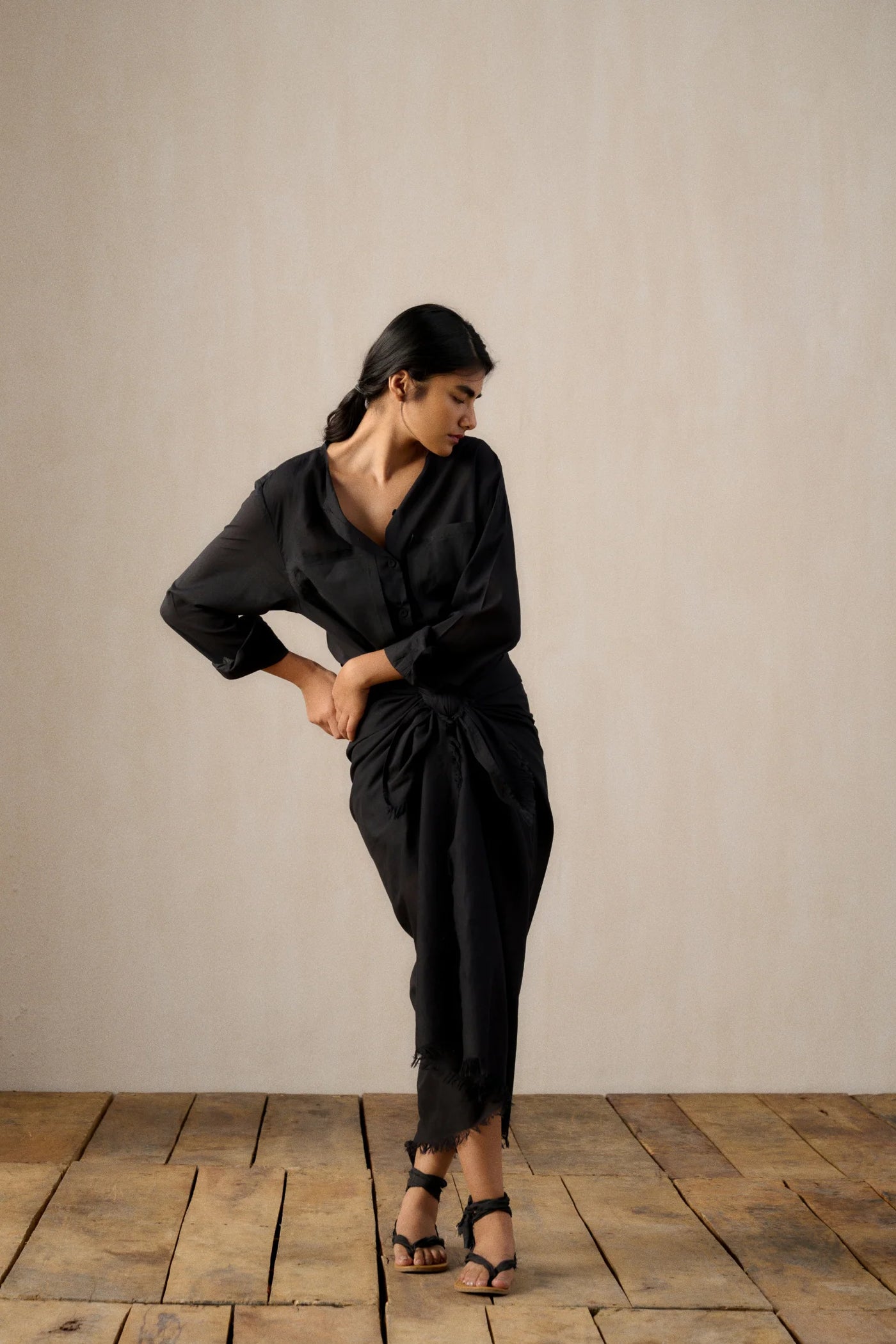 SHIBA MULMUL SARONG DRESS