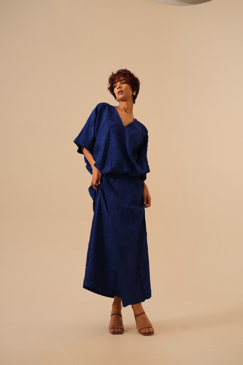 Unfold Dress-Electric Blue