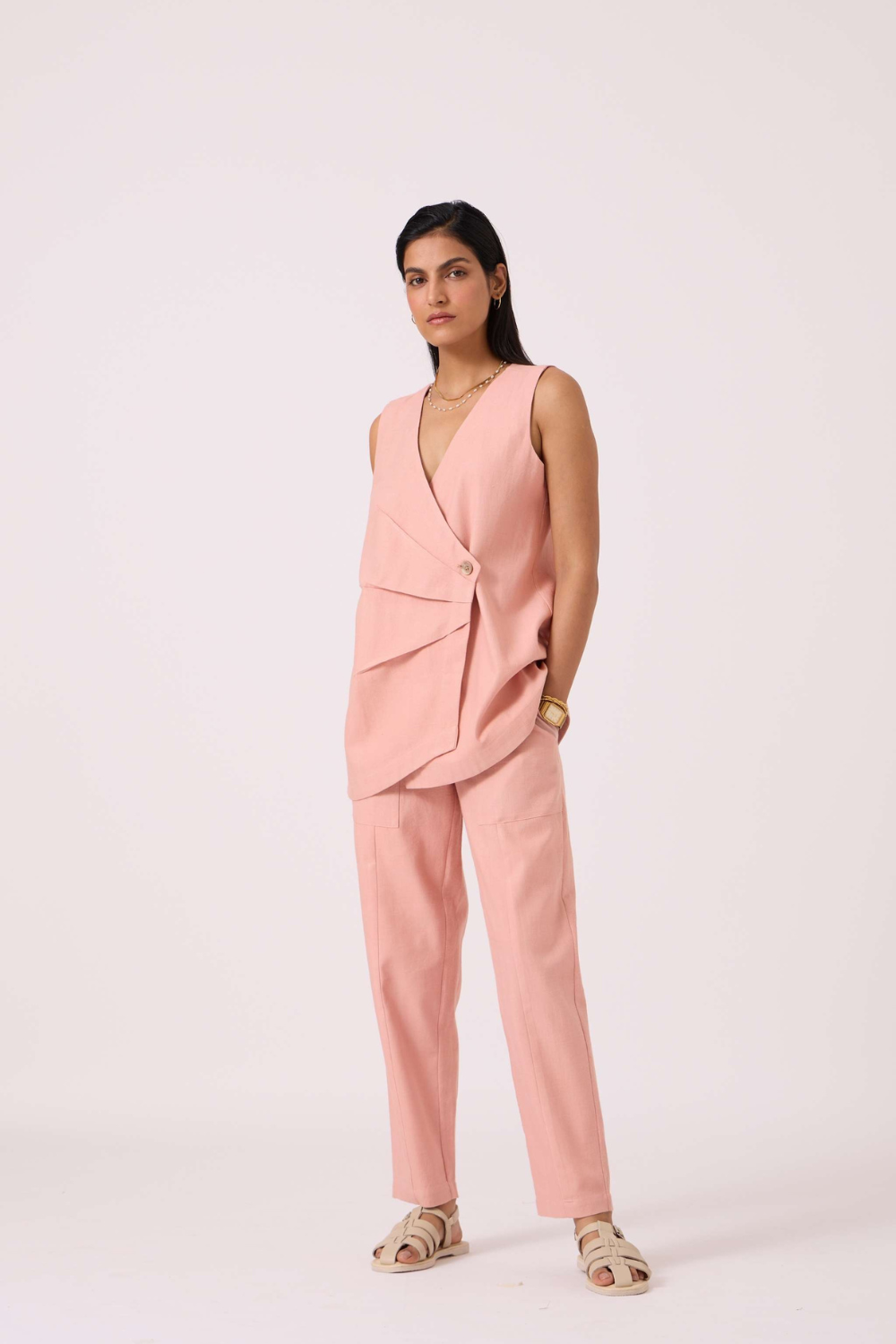 Victory Pink Handwoven Pants