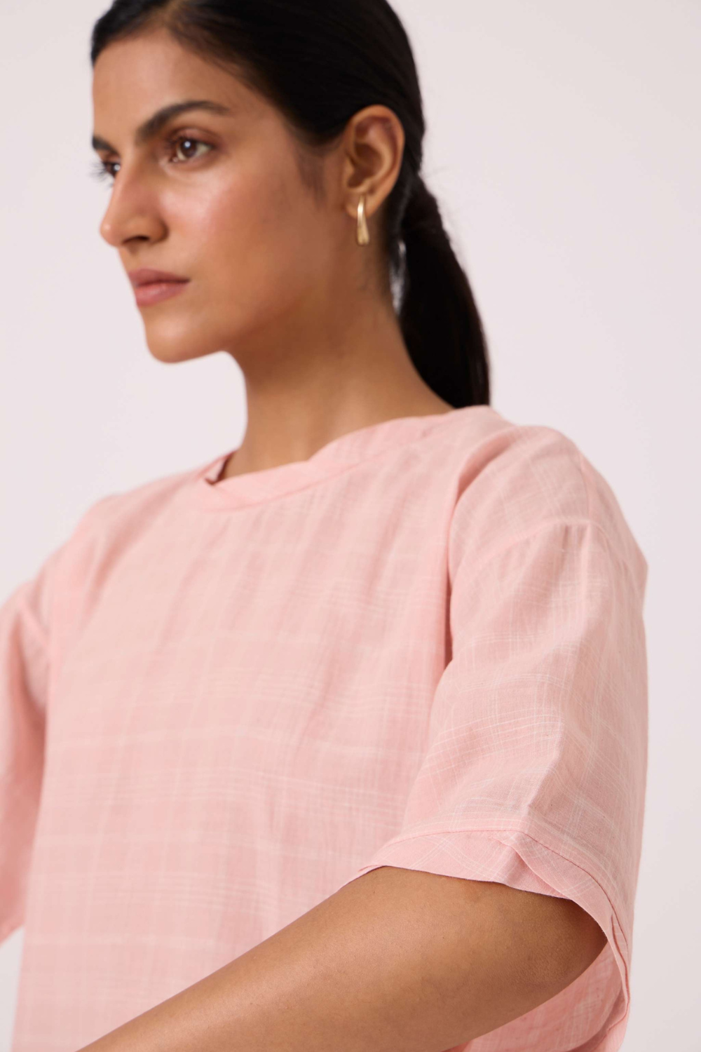 Laurie Pink Handwoven Top