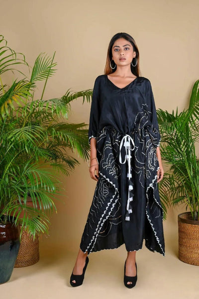 BOHEMIAN KAFTAN-BLACK