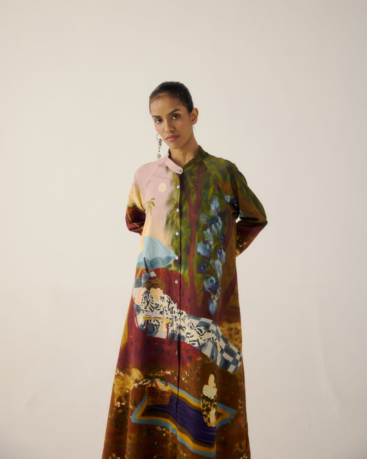 A-LINE LONG DRESS-Lakeside