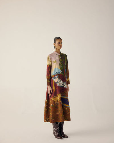 A-LINE LONG DRESS-Lakeside