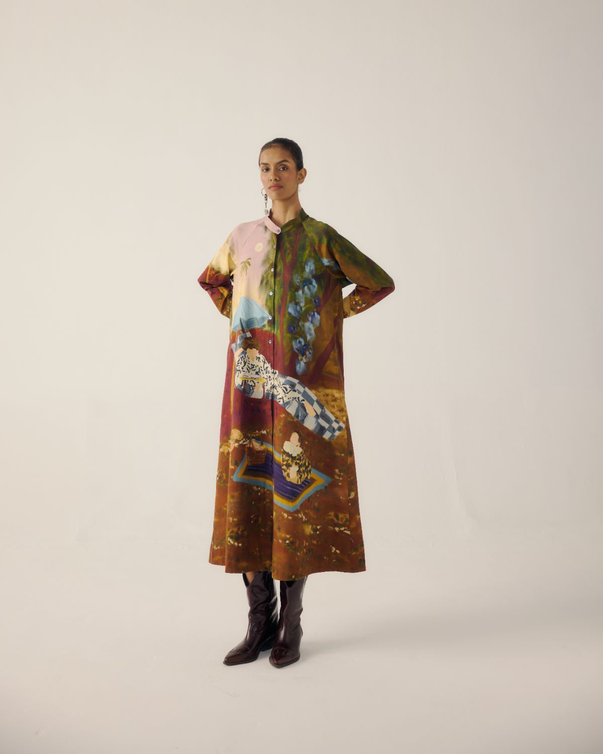 A-LINE LONG DRESS-Lakeside