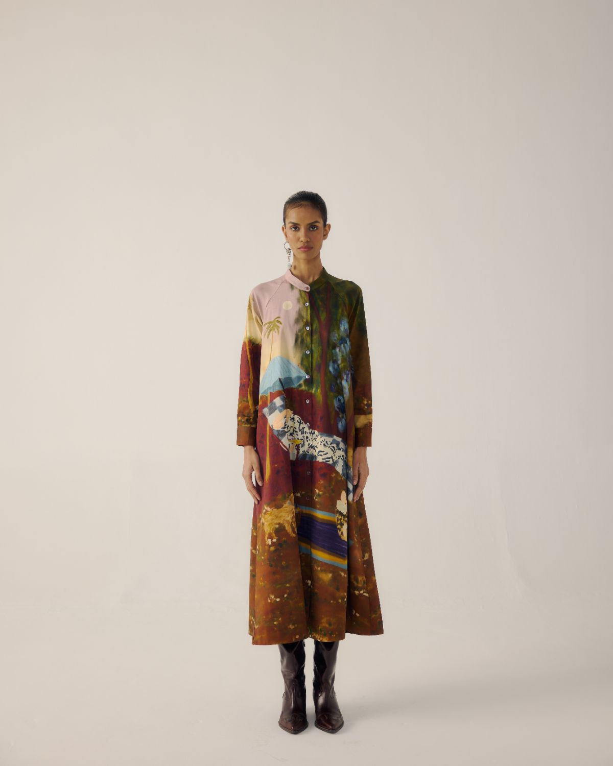 A-LINE LONG DRESS-Lakeside