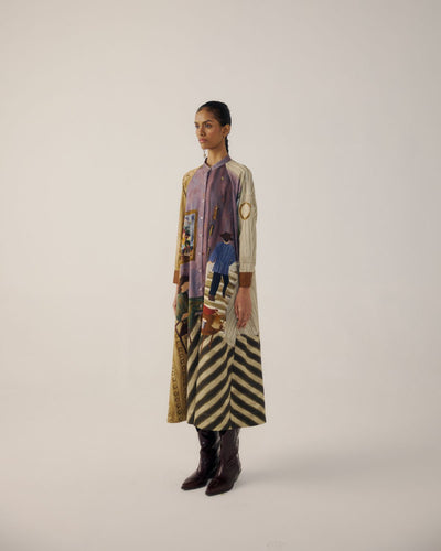 A-LINE LONG DRESS-Living Room