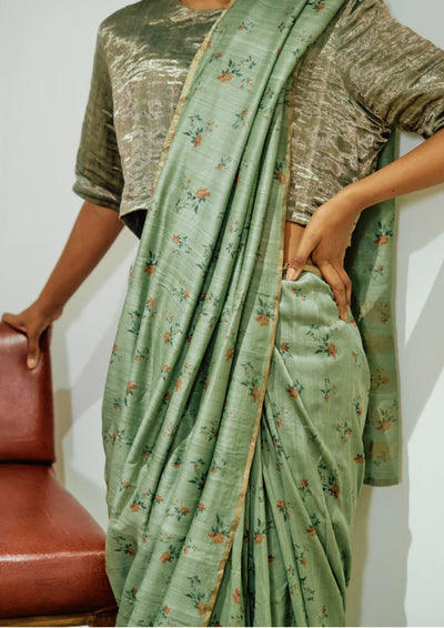 Chintz Chanderi Saree with Cotton Silk Blouse