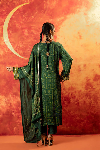 Sitara Ajrakh Straight Kurta Set with Ajrakh Dupatta